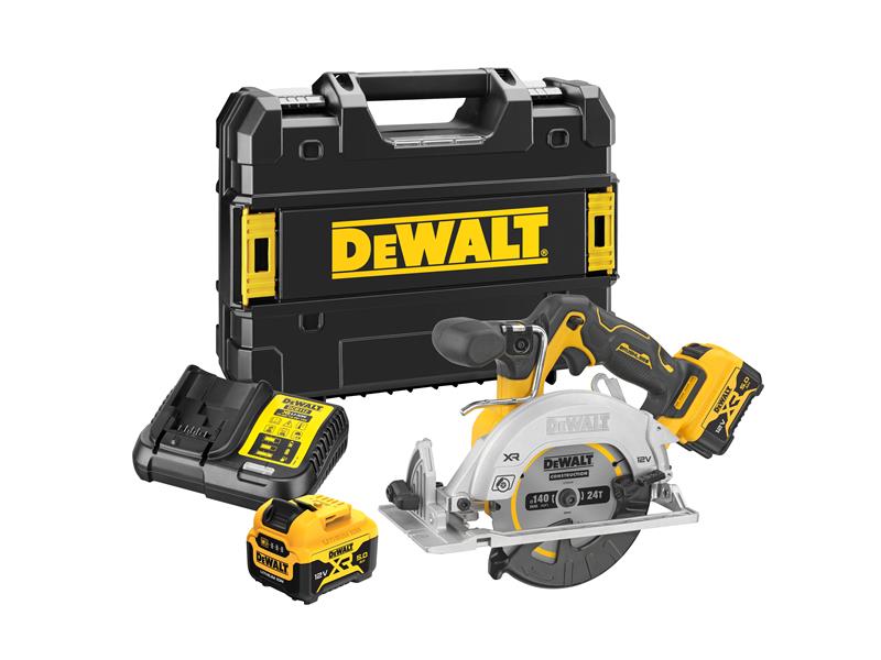 DEWALT DCS512D2 Brushless XR Circular Saw 12V 2 x 5.0Ah Li-ion DEWDCS512P2