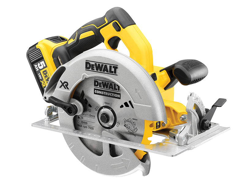DEWALT DCS570P2 XR Brushless Circular Saw 184mm 18V 2 x 5.0Ah Li-ion DEWDCS570P2