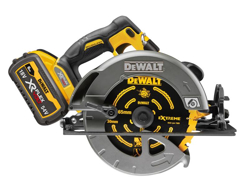 DEWALT DCS578T2 XR FlexVolt Circular Saw 190mm 54V 2 x 2.0Ah Li-ion DEWDCS578T2