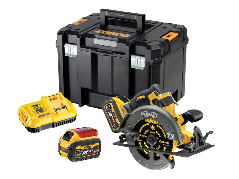 DEWALT DCS578T2 XR FlexVolt Circular Saw 190mm 54V 2 x 2.0Ah Li-ion DEWDCS578T2