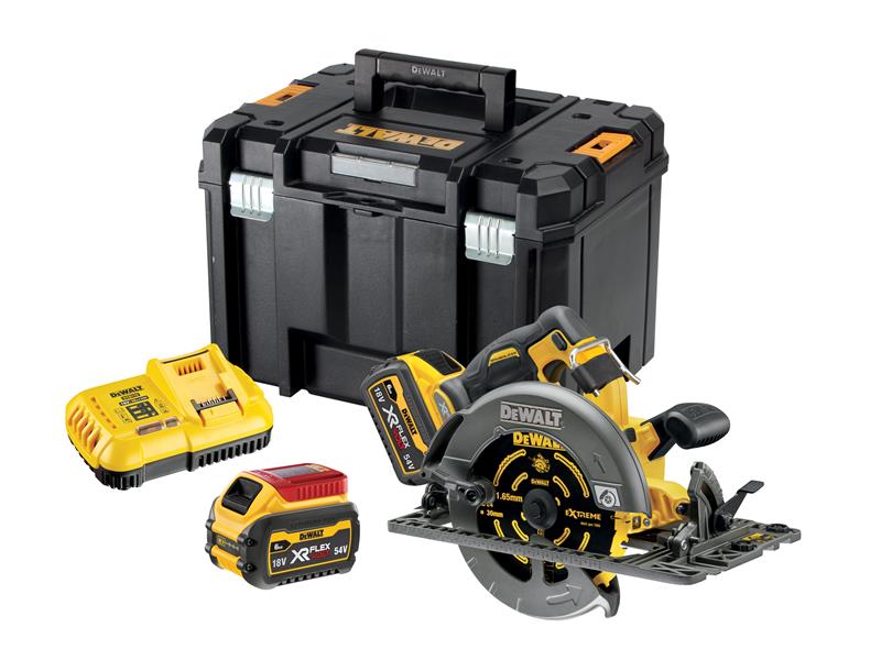 DEWALT DCS579T2 XR FlexVolt Circular Saw 190mm 54V 2 x 2.0Ah Li-ion DEWDCS579T2