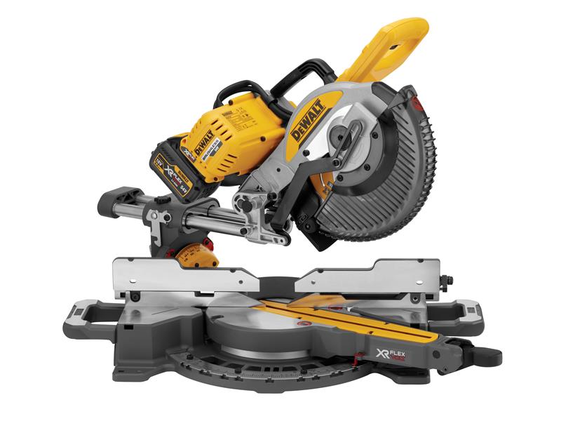 DEWALT DCS727T2 XR FlexVolt Slide Mitre Saw 250mm 54V 2 x 2.0Ah Li-ion DEWDCS727T2