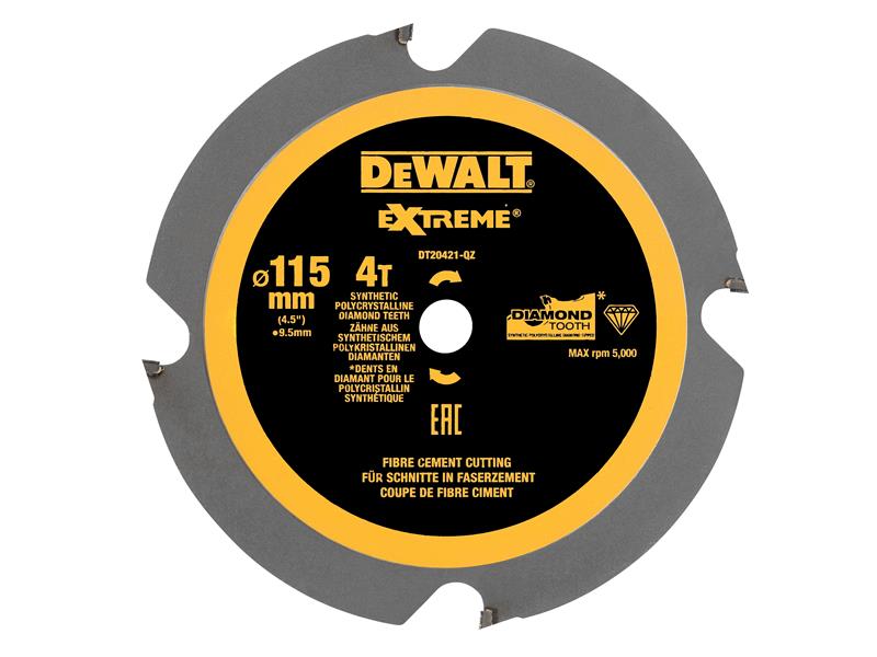 DEWALT DT20421 PCD Circular Saw Blade 115 x 9.5mm x 4T DEWDT20421QZ
