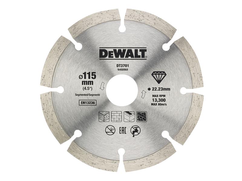 DEWALT Dry Diamond Blade 115 x 22.23mm 2 Pack DEWDT20455QZ