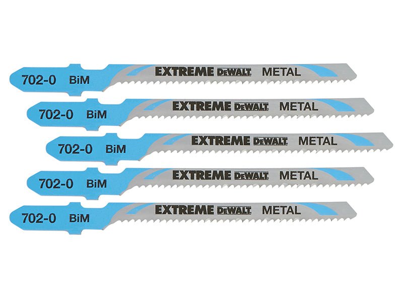 DEWALT HSS Metal Cutting Jigsaw Blades Pack of 5 T118EOF DEWDT2054QZ