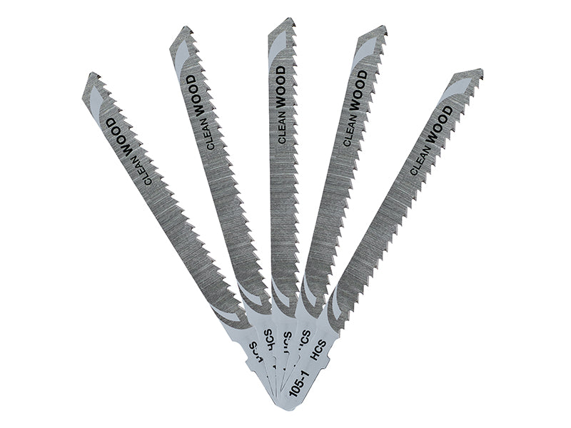 DEWALT HCS Wood Jigsaw Blades Pack of 5 T101B DEWDT2165QZ