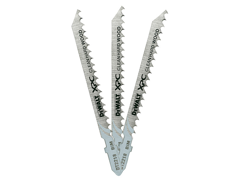DEWALT XPC Bi-Metal Wood Jigsaw Blades Pack of 3 T101DF DEWDT2218QZ