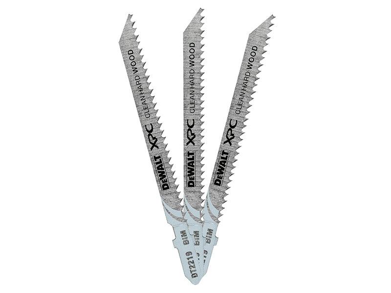 DEWALT XPC Bi-Metal Wood Jigsaw Blades Pack of 3 T101BRF DEWDT2219QZ
