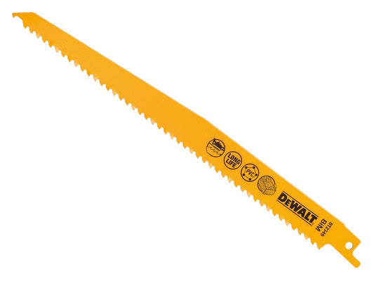 DEWALT Bi-Metal Reciprocating Blade for Wood with Nails 228mm (Pack 5) DEWDT2349QZ