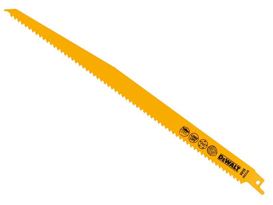 DEWALT Bi-Metal Reciprocating Blade for Wood with Nails 305mm (Pack 5) DEWDT2350QZ