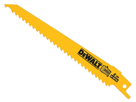 DEWALT Bi-Metal Reciprocating Blade for Wood with Nails 152mm (Pack 5) DEWDT2359QZ