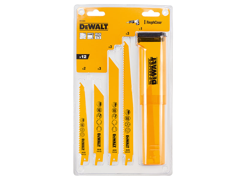 DEWALT DT2445 Reciprocating Saw Blade Set, 12 Piece DEWDT2445QZ