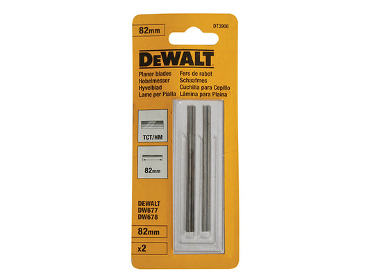 DEWALT DT3906 TCT Reversible Planer Blades 82mm (Pack 2) DEWDT3906QZ