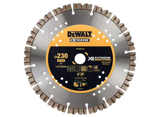 DEWALT Extreme Diamond Cutting Blade 230 x 22.23mm DEWDT40260QZ