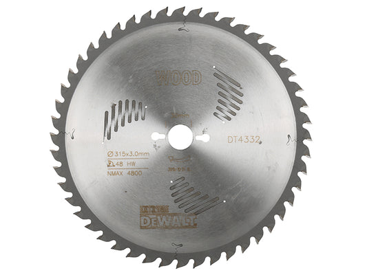 DEWALT Series 60 Circular Saw Blade 315 x 30mm x 48T DEWDT4332QZ