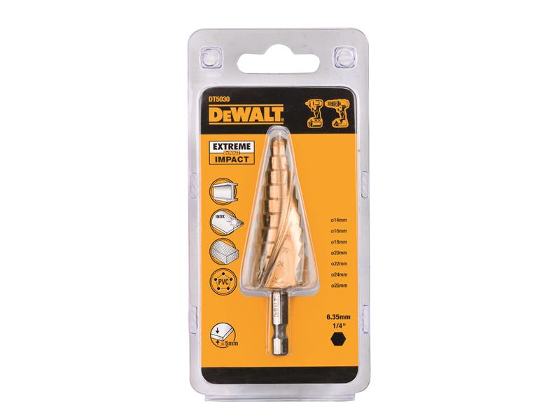 DEWALT Extreme Step Drill Bit 14-25mm DEWDT5030QZ
