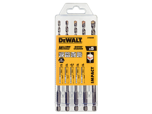 DEWALT DT60099 Extreme Impact Masonry Drill Bit Set 5 Piece DEWDT60099QZ