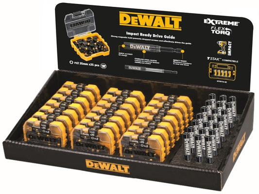 DEWALT DT70588T PZ2 25mm Impact Bit Display 21 x Packs of 25 DEWDT70588QZ