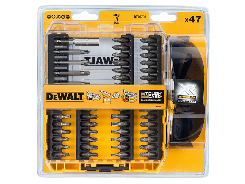 DEWALT DT70703 Screwdriving Set, 47 Piece + Safety Glasses DEWDT70703QZ