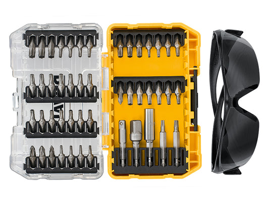 DEWALT DT70704 Screwdriving Set, 47 Piece + Safety Glasses DEWDT70704QZ
