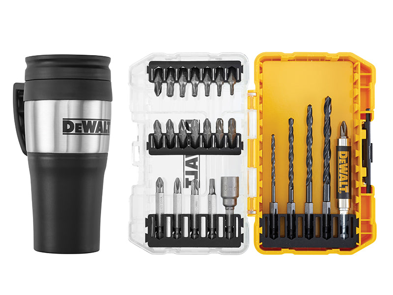DEWALT DT70707 Drill Drive Set, 25 Piece + Mug DEWDT70707QZ
