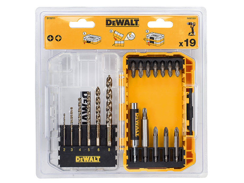 DEWALT DEWDT70711QZ DT70711 Extreme 2 Metal Drill Drive Set, 19 Piece
