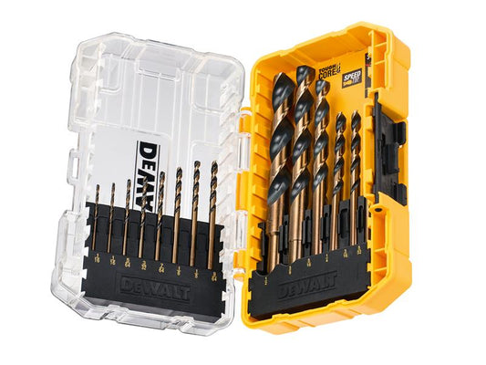 DEWALT DT70727 Black & Gold HSS Drill Set, 14 Piece DEWDT70727QZ