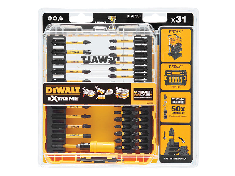 DEWALT DT70739T FLEXTORQ™ Screwdriving Set, 31 Piece DEWDT70739T