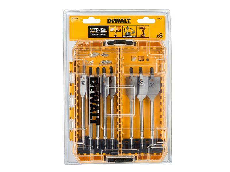 DEWALT DT70750 Flat Drill Bit Set, 8 Piece DEWDT70750QZ