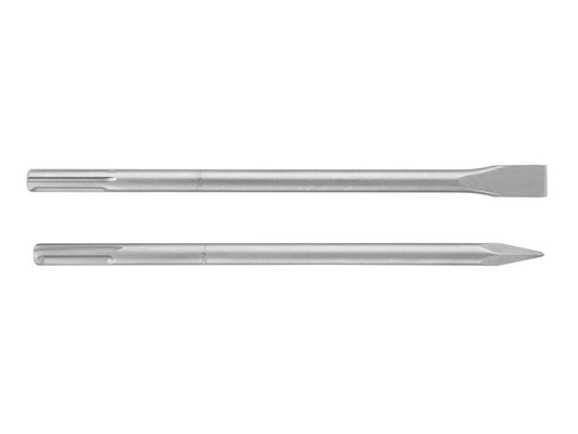 DEWALT SDS Max Chisel Set 2 Piece 1 x Flat Chisel 1 x Point Chisel DEWDT9000QZ