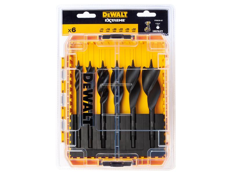 DEWALT DT90238 Extreme Tri-Flute Spade Bit Set, 6 Piece DEWDT90238QZ