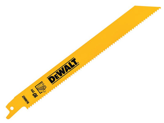 DEWALT Bi-Metal General Purpose Reciprocating Blade 203mm x 10 TPI (Pack 5) DEWDT90383QZ