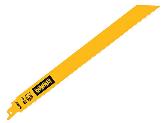 DEWALT DEWDT90389QZ Bi-Metal 1in High Metal Reciprocating Blade 304mm x 10 TPI (Pack 5)
