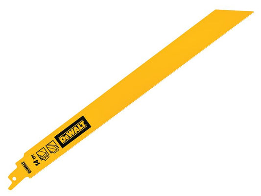 DEWALT Bi-Metal 1in High Metal Reciprocating Blade 304mm x 14 TPI (Pack 5) DEWDT90390QZ