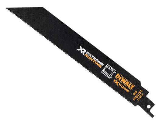 DEWALT XR Metal Reciprocating Blade 203mm 14/18 TPI Pack of 5 DEWDT99552QZ