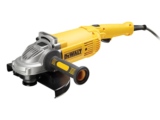 DEWALT Angle Grinder 230mm in Kitbox 2200W 240V Side Handle 490mm Long DWE492K