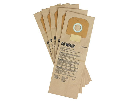 DEWALT DWV9401 Paper Dust Bag (Pack 5) DEWDWV9401XJ
