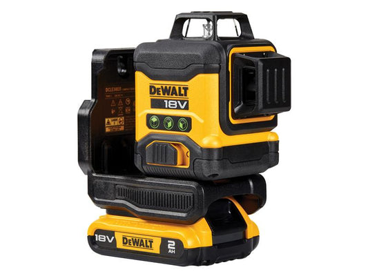 DEWALT DCLE34031D1 3 x 360° Multi Line Laser 18V 1 x 2.0Ah Li-ion DEWLE34031D1