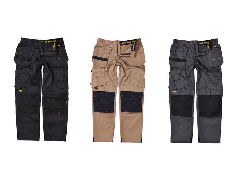 DEWALT Pro Tradesman Black Trousers Waist 30in Leg 33in DEWPROT3033