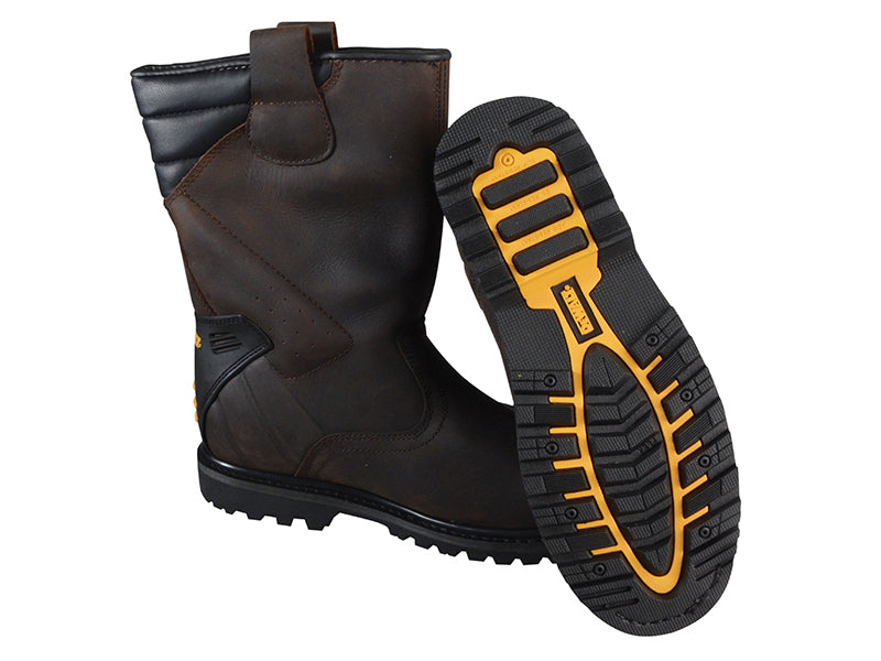 DEWALT Classic Rigger Safety Boots Brown UK 8 EUR 42 DEWRIGGER8