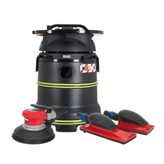 Sealey M Class Dust Free Sanding Kit with Air Palm Sander DFSK01