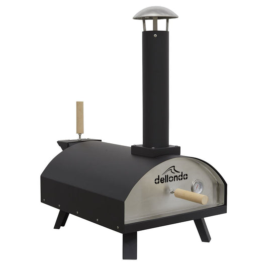 Sealey Dellonda Wood Fired 14" Pizza & Smoking Oven Black Stainless Steel DG10