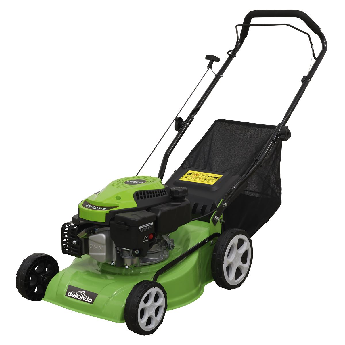 Dellonda 4 Stroke Petrol Lawnmower Hand Propelled 132cc 16"/40cm DG100 DG100