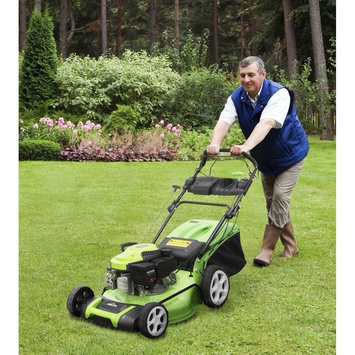 Sealey Dellonda Self Propelled Petrol Lawnmower 144cc 18"/46cm 4-Stroke DG101