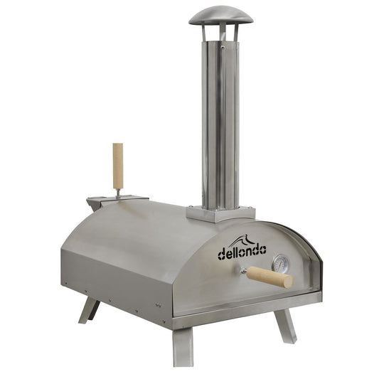 Sealey Dellonda 14" Portable Wood Fired Pizza Smoking Oven Stainless Steel DG11