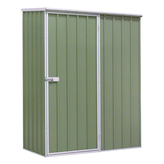 Sealey Garden Outdoor Storage Shed 1.5 x 0.8 x 1.9m Pent Style Roof Green DG113
