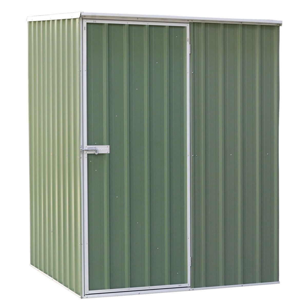 Sealey Metal Garden Outdoor Storage Shed 5FT x 5FT Pent Style Roof Green DG114