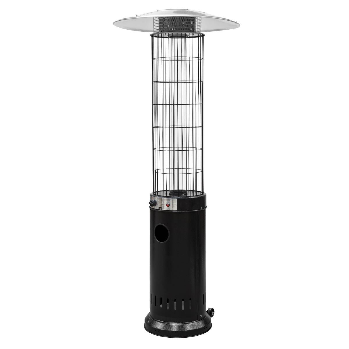 Sealey Dellonda Gas Patio Heater 13kW for Commercial & Domestic Use, Black DG124