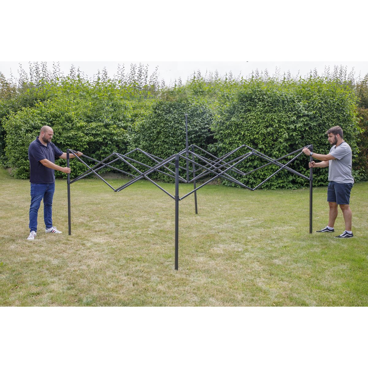 Dellonda Premium 2x2m Pop Up Gazebo Heavy Duty PVC Water Resistant Beige DG126