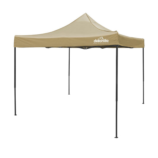 Sealey Dellonda Premium 3 x 3m Pop-Up Gazebo, PVC Coated, Water Resistant Fabric, Supplied with Carry Bag, Rope, Stakes & Weight Bags - Beige Canopy DG130